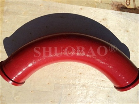 Concrete Casting Elbow Boom Wear Resistant Bend Pipe R400 90°
