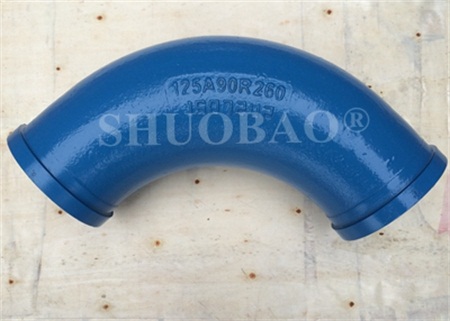 Concrete Casting Elbow Boom Wear Resistant Bend Pipe R260 90°