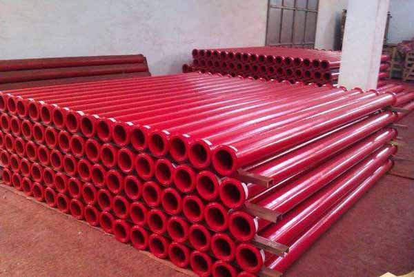 stationary pump pipe